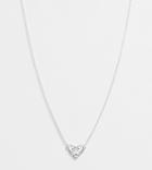 Asos Design Sterling Silver Necklace With Tattoo Pendant