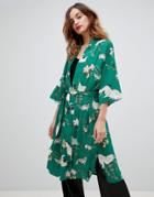 Y.a.s Printed Kimono - Green