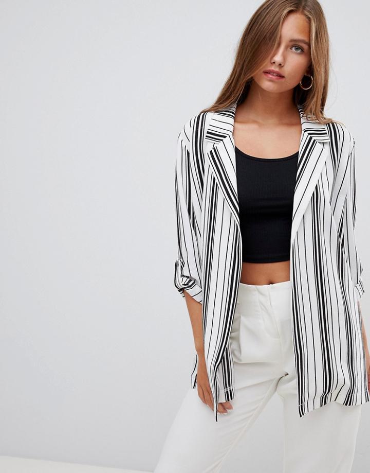 Gilli Stripe Blazer-white