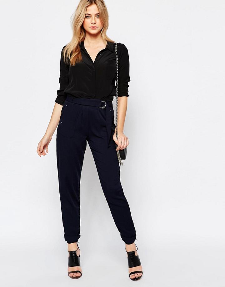 New Look Slim Leg Pants - Blue