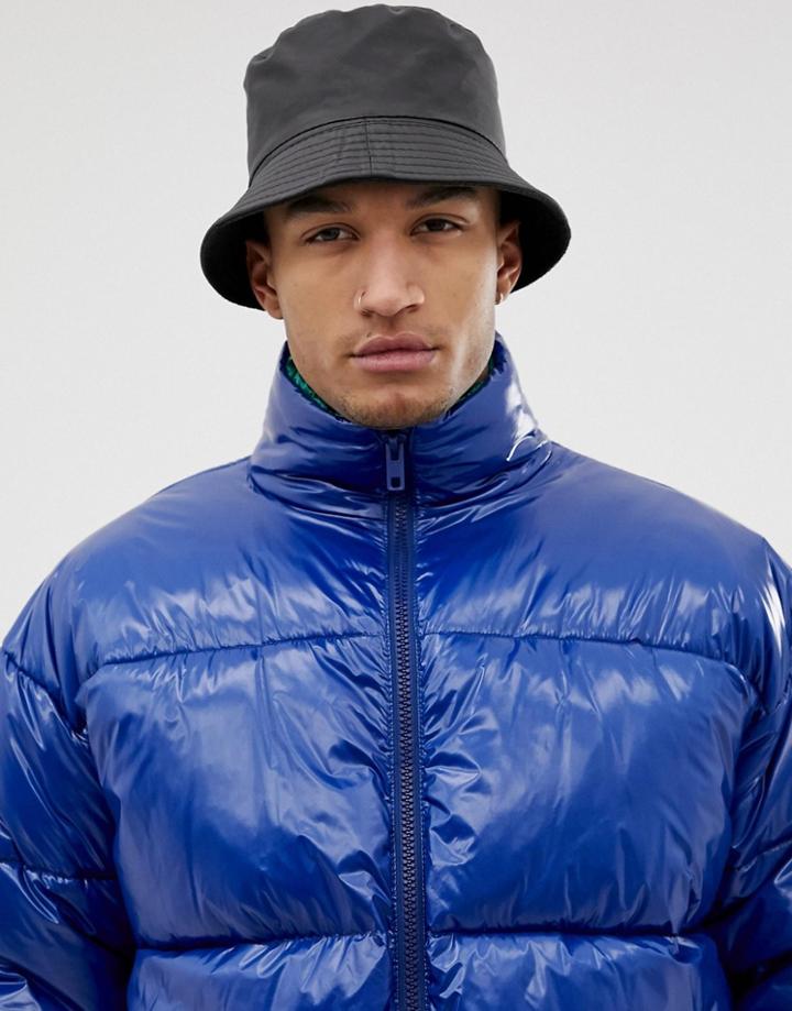 7x Bucket Hat With Fleece Lining - Black