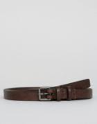 Royal Republiq Minature Slim Belt In Leather - Brown