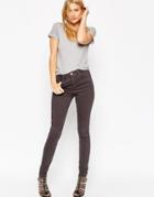 Asos Ridley Skinny Jeans In Bitter Chocolate - Brown