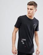 Jack & Jones Future Design Longline T-shirt - Black