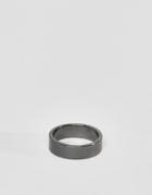 Designb Band Ring In Gunmetal Exclusive To Asos - Silver