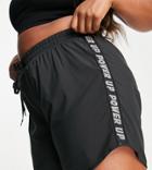 Urban Threads Plus Gym Track Shorts In Black