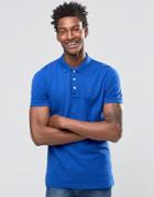 Hilfiger Denim Polo Shirt In Slim Stretch Blue - Blue