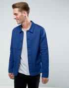 Celio Overshirt Jacket In Blue - Blue