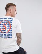 Only & Sons 'again' Repeat Back T-shirt - White