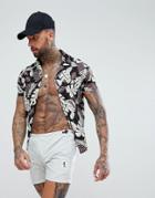 Religion Swim Shorts In Light Green With Acid Wash - Green