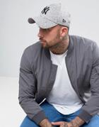 New Era 9forty Adjustable Cap Ny Yankees In Tech Jersey - Gray