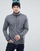 Marmot Preon 1/2 Zip Gridded Fleece Sweat In Black - Black