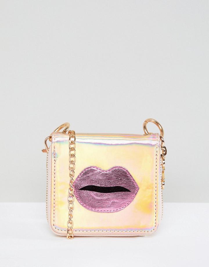 Oh My Gosh Accessories Holographic Purse - Pink