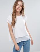 Blend She Ever Layered Top - White