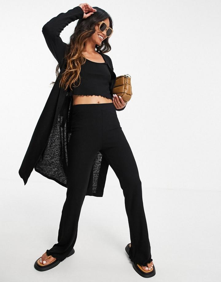 & Other Stories 3 Piece Belted Midi Cardigan In Black - Part Of A Set