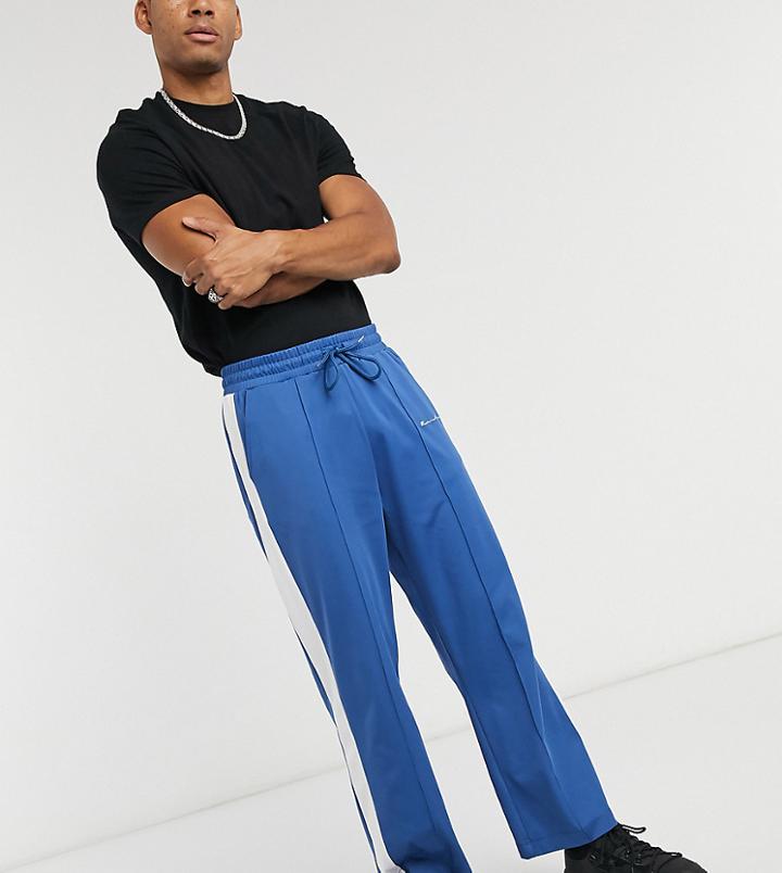 Reclaimed Vintage Inspired Track Jogger In Blue