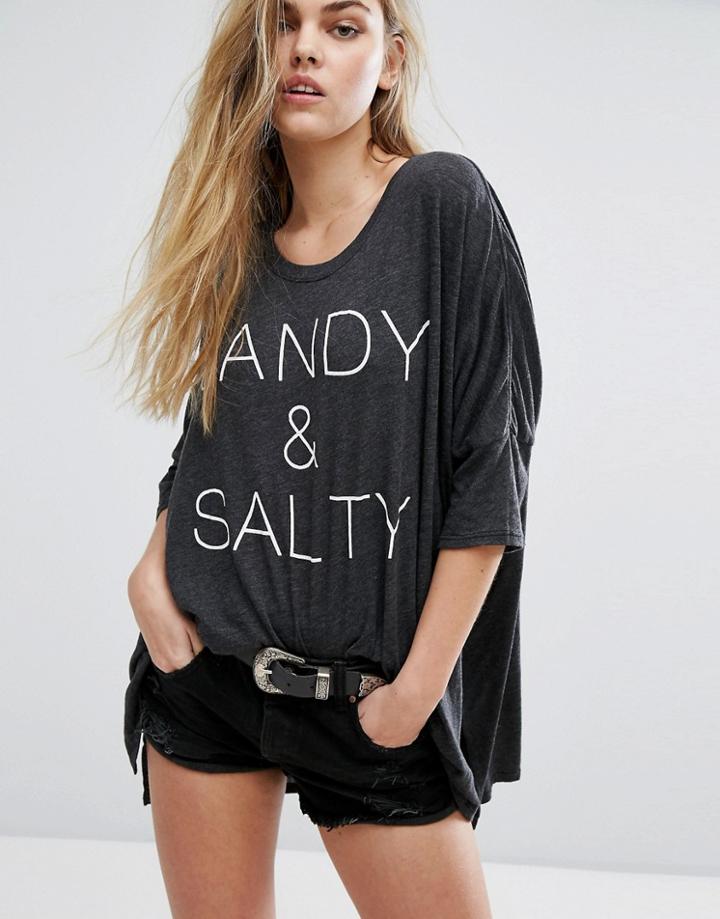 Wildfox Sandy & Salty Sunny Morning Beach Tee - Multi