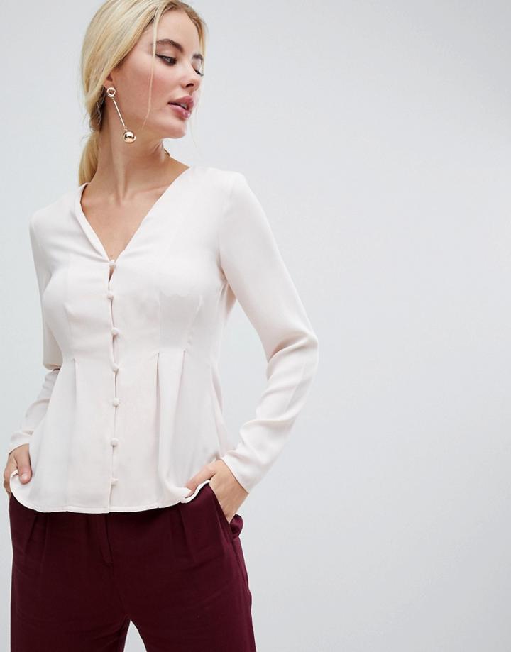 Y.a.s Button Through Blouse - Cream