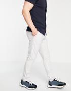Asos Design Skinny Smart Pants In Ice Gray-grey