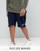Loyalty And Faith Plus Jogger Sweat Shorts - Navy