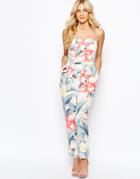 Oasis Floral Bandeau Jumpsuit - Multi