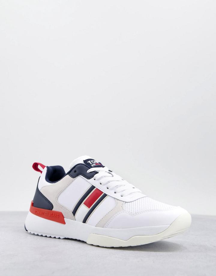Tommy Jeans Modern Runner Sneakers In White