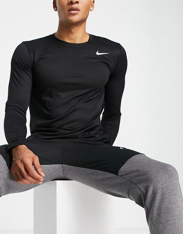 Nike Training Dri-fit Legend 2.0 Long Sleeve T-shirt In Black