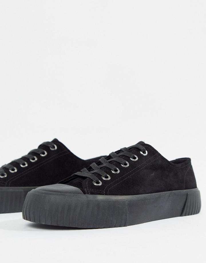 Vagabond Ashley Suede Flatform Sneaker - Black