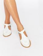 Asos Jabel Leather Geek Shoes - White