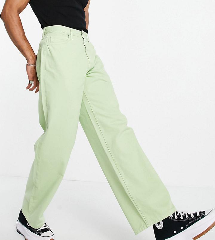 Collusion X014 Dad Jeans In Lime-green
