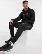 Nicce Denver Sweatpants With Multi-color Logo In Black
