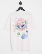 Pull & Bear Rick And Morty T-shirt In Light Pink