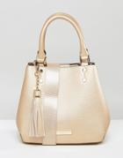 Dune Dibbeny Metallic Tote Bag - Gold