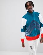 Adidas Originals Nova Half-zip Track Jacket In Green Ce4816 - Green