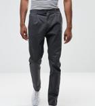 Selected Homme Tall Tapered Fit Pants With Pleat Detail - Gray