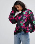 Back By Ann Sofie Back Floral Print Polo Sweatshirt - Multi