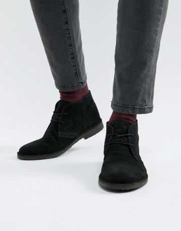 Office Fahrenheit Boots In Black Suede - Black