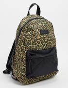 Consigned Backpack With Front Pocket In Leopard-multi