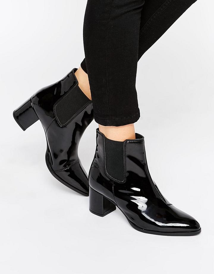 Park Lane Heeled Chelsea Boots - Black