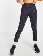 Nike Running Dri-fit Run Division Fast Reflective Tights In Dark Purple