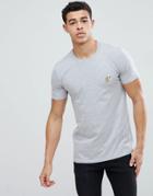 Boohooman T-shirt With Banana Embroidery In Gray - Gray