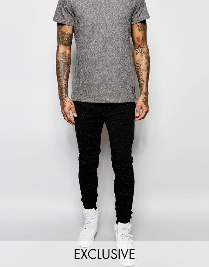 Sixth June Faux Wool Joggers - Black
