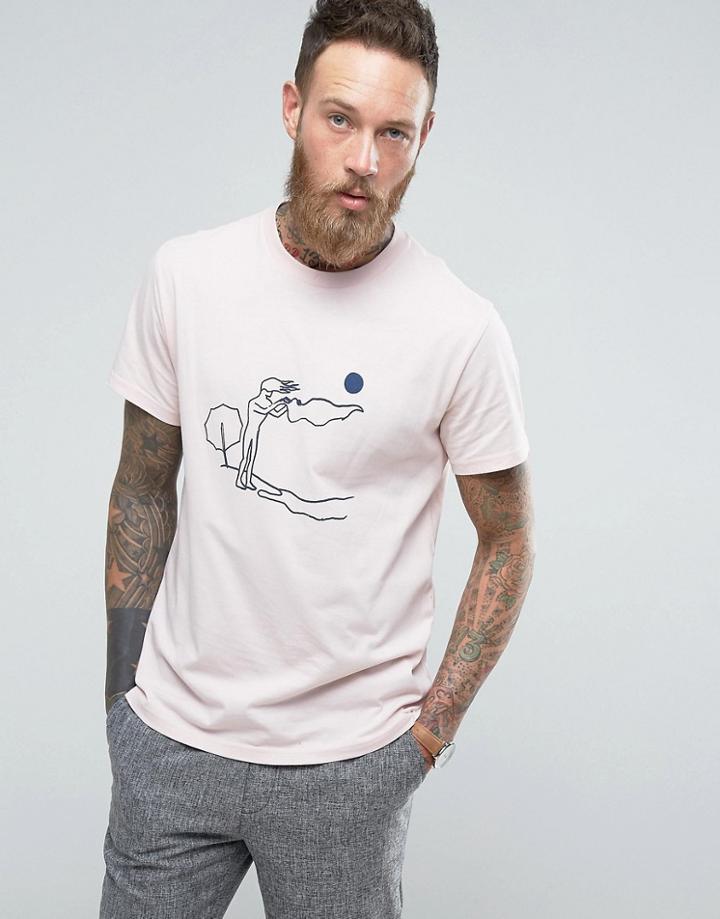 Weekday Alan Beach T-shirt - Pink