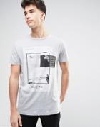 Pull & Bear T-shirt With Capitol Print In Gray - Gray