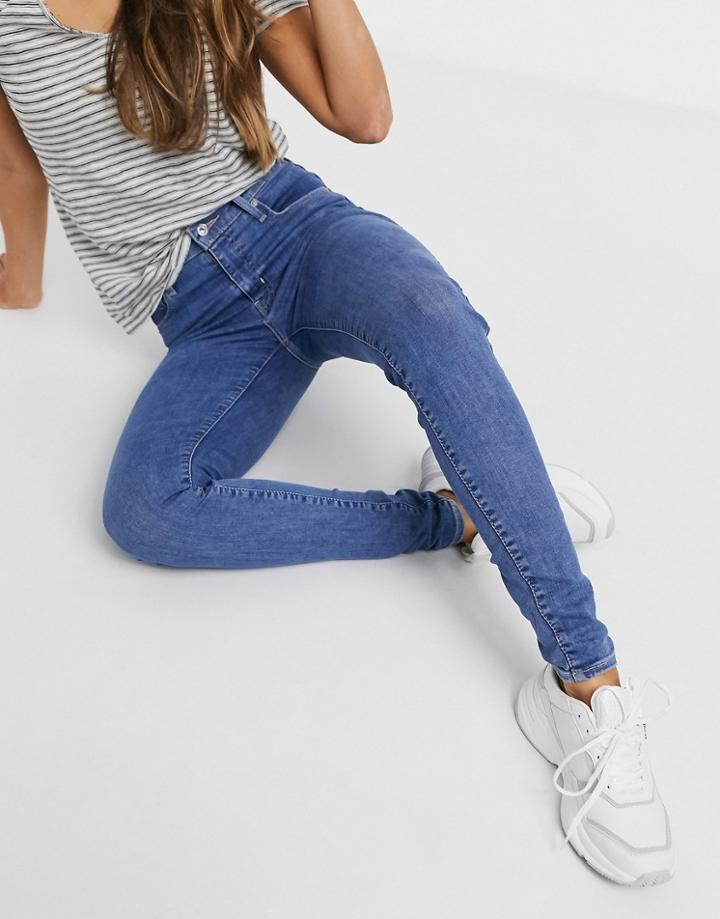 Levi's Mile High Super Skinny Jeans In Blue-blues