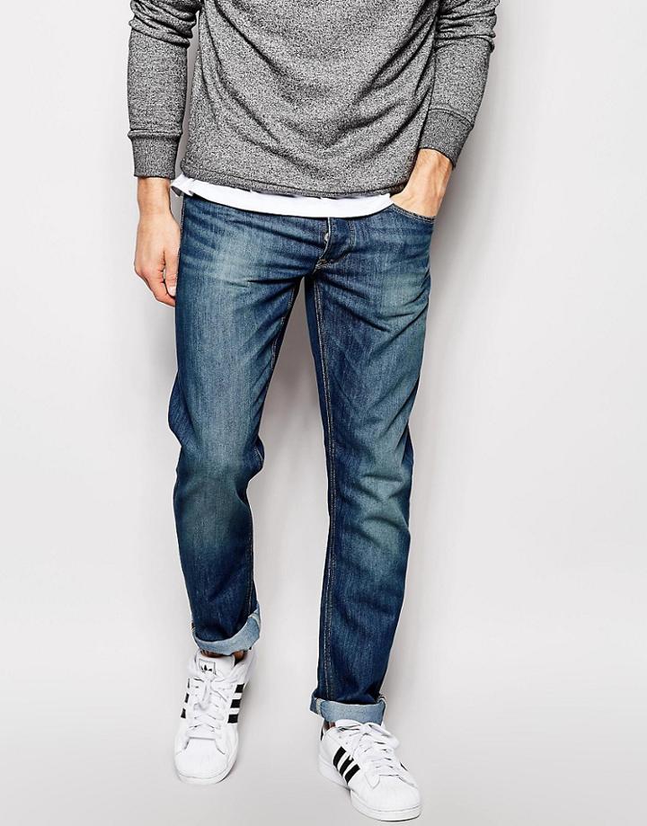 Blend Jeans Blizzard Slouch Tapered Fit Heavy Indigo Dark - Blue