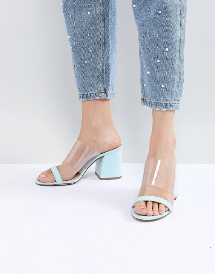 Asos Design Honey Mules - Blue