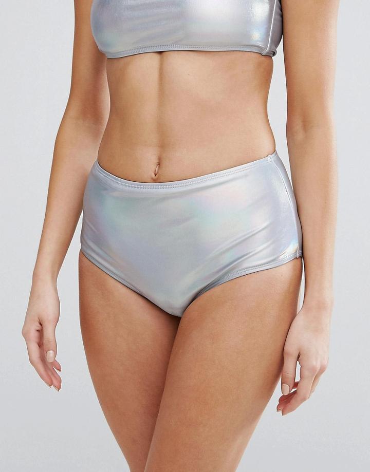 Missguided Bikini Bottom - Silver