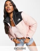 The North Face Cropped Saikuru Jacket In Pink Exclusive At Asos