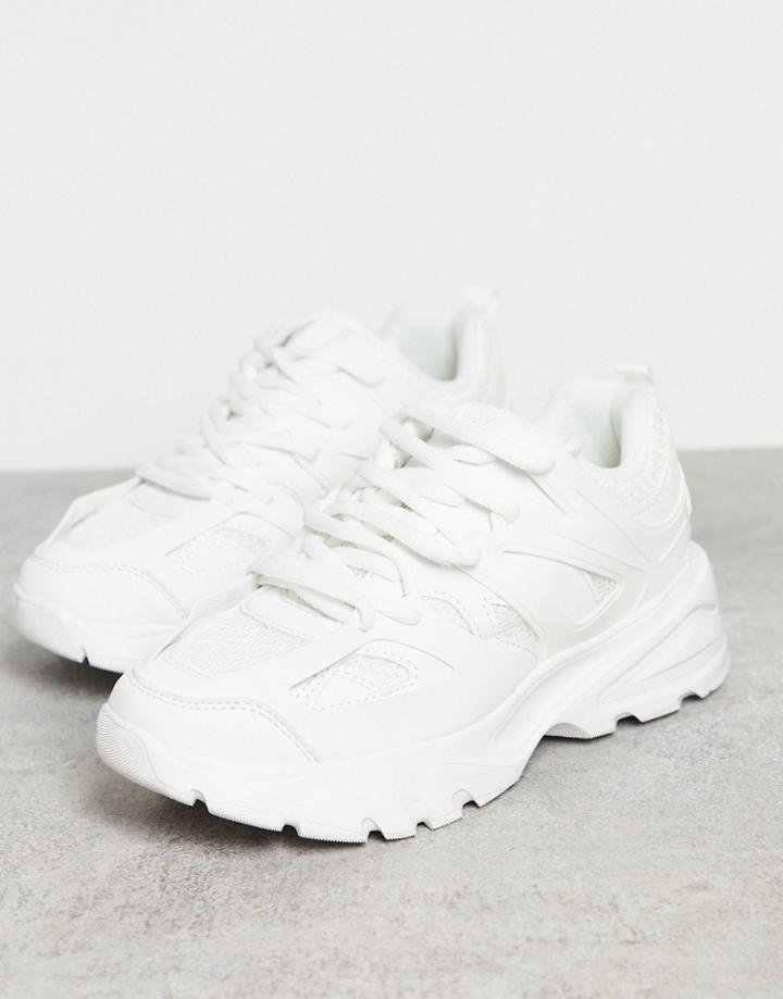 Public Desire Unorthodox Sporty Sneakers In White